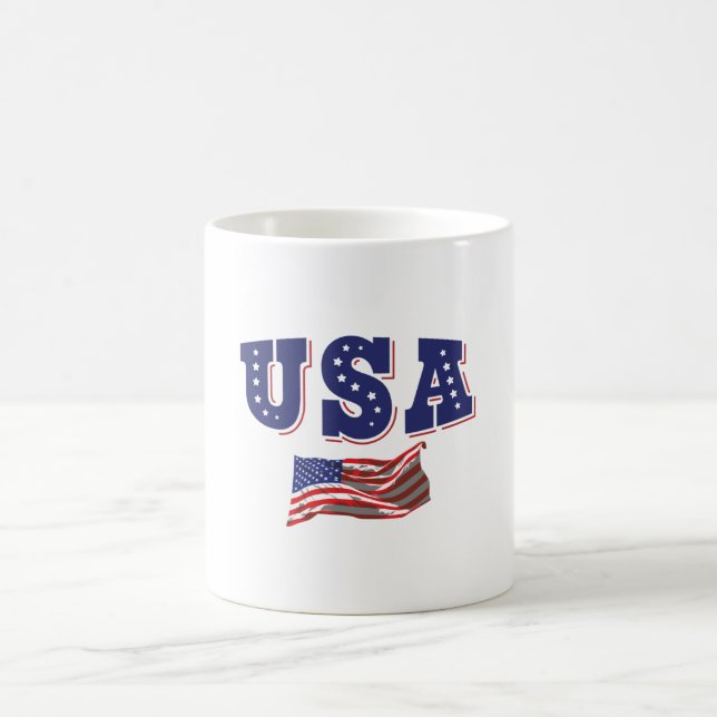 Mug Drapeau américain du maillot de football américain (Centre)