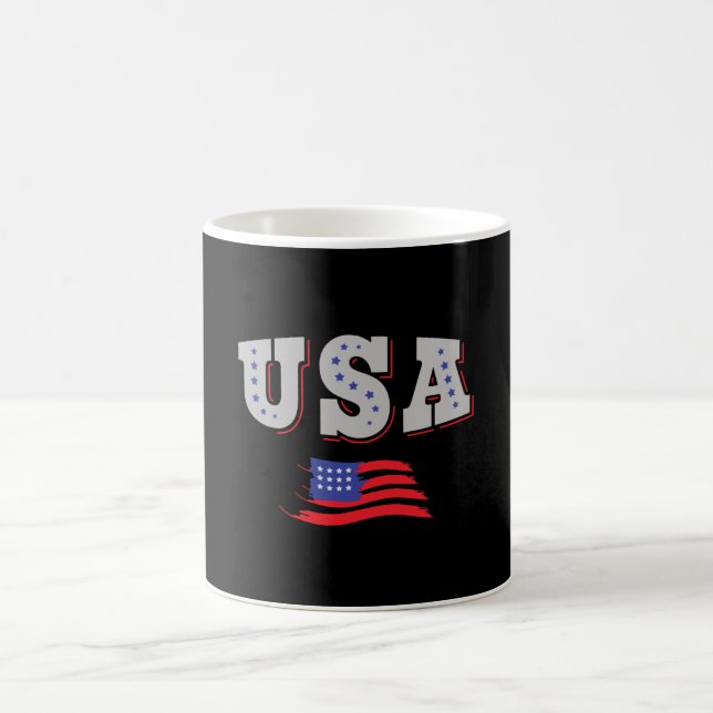 Mug Drapeau américain du maillot de football américain (Centre)