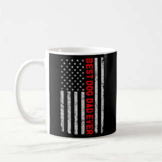 Mug Drapeau américain du meilleur chien père jamais Fê