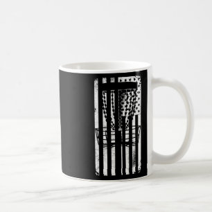 Mug Drapeau américain en détresse de disque de golf pa