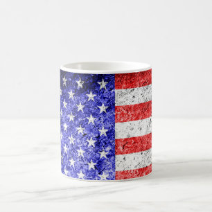 Mug Drapeau américain Grunge