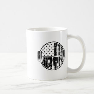 Mug Drapeau américain haltérophilie poids haltérophile