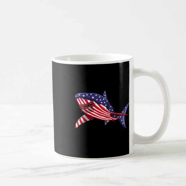 Mug Drapeau américain Jawsome 4 juillet Enfants Garçon (Droite)