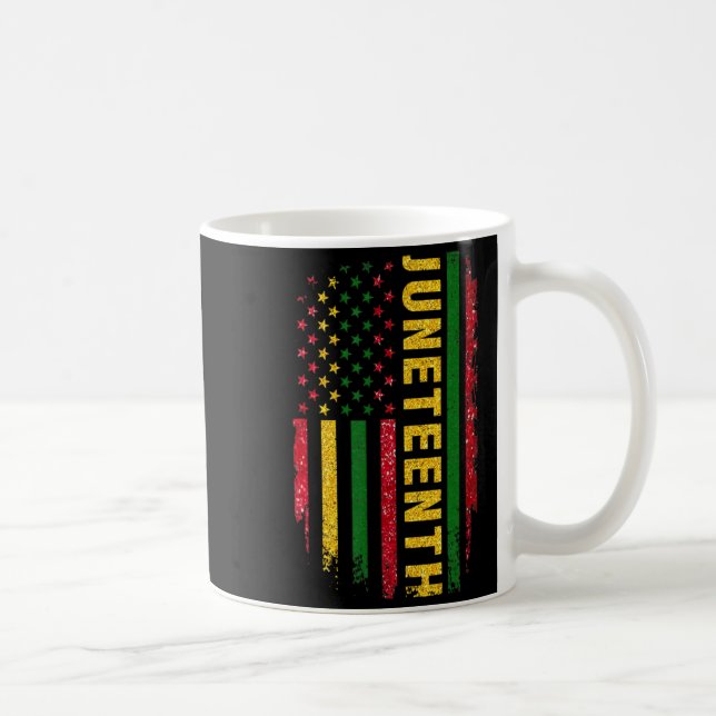Mug drapeau américain Juneteenth roi noir mélanine pap (Droite)