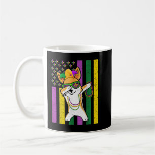 Mug Drapeau américain Mardi Gras Corgi Chien Festival 