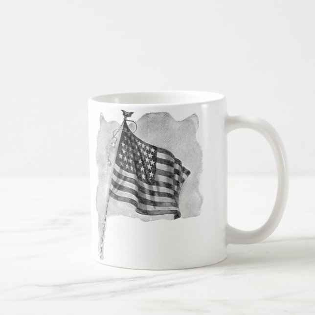 Mug Drapeau américain Patriotic Vintage Art (Droite)