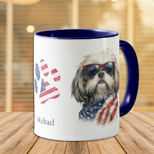 Mug Drapeau américain patriotique Chih Tzu Chien