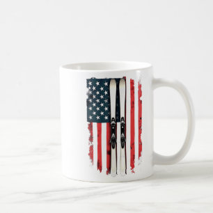 Mug Drapeau américain Ski alpin _6