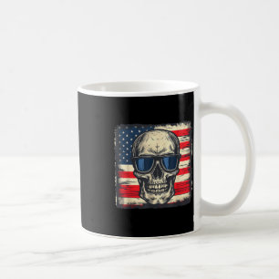 Mug Drapeau américain T-shirt crâne patriotique jour d