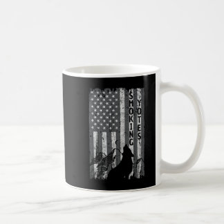 Mug Drapeau américain vintage Chasse au coyote Chasseu