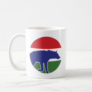 Mug Drapeau animal national gambien Hyena Gambienne