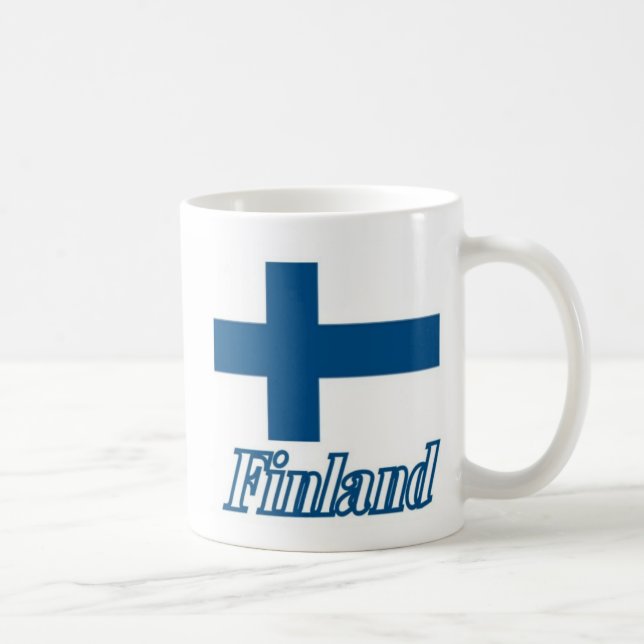 Mug Drapeau au-dessus de conception de la Finlande (Droite)