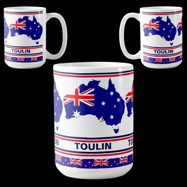 Mug Drapeau australien personnalisé (Créateur téléchargé)