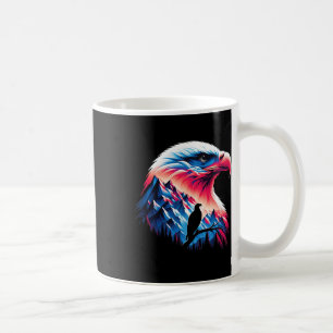 Mug Drapeau Bald Eagle Us 4 juillet Conceptualité patr