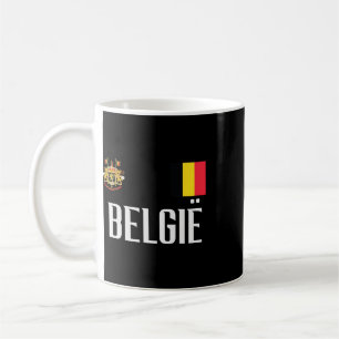 Mug Drapeau Belgique Belgie Footll Fan de football Hom