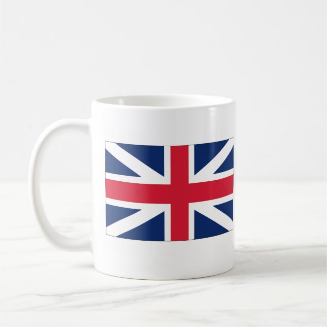 Mug Drapeau Britannique Dieu Sauvez Le Roi Thé / Café  (Gauche)
