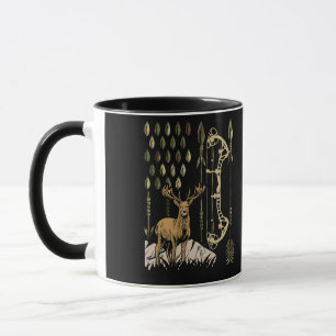 Mug Drapeau Camo Américain Bowhuning Bow Archery Deer