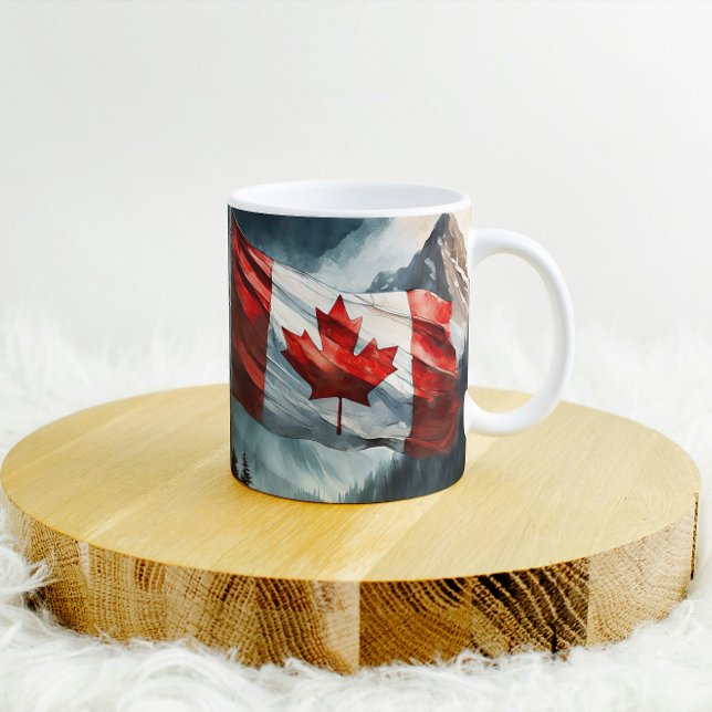 Mug Drapeau canadien des Rocheuses (Créateur téléchargé)