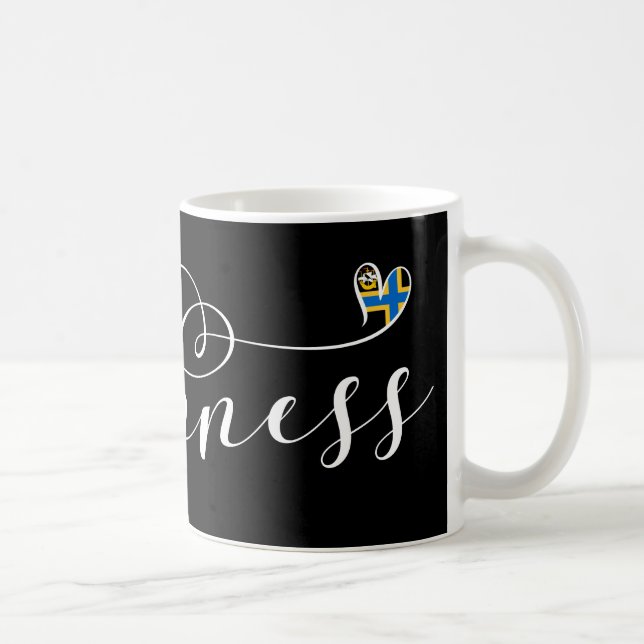 Mug Drapeau cardiaque caithness, Écosse (Droite)