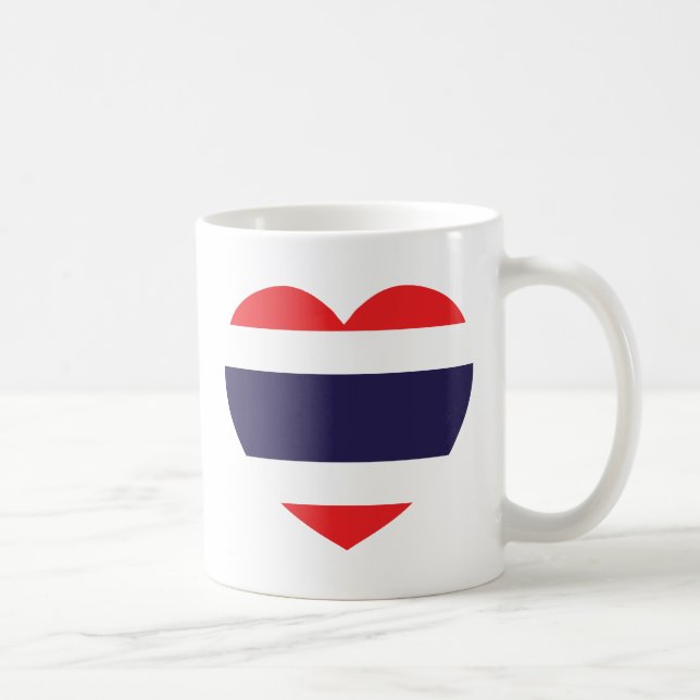 Mug Drapeau cardiaque en Thaïlande (Droite)
