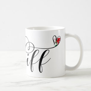 Mug Drapeau Cardiff Coeur, Caerdydd, Pays de Galles