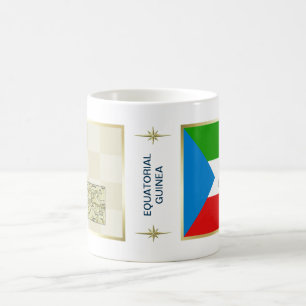 Mug Drapeau + Carte de la Guinée Équatoriale