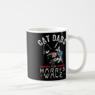 Mug Drapeau Cat Dads For Harris Waltz 2024 Usa
