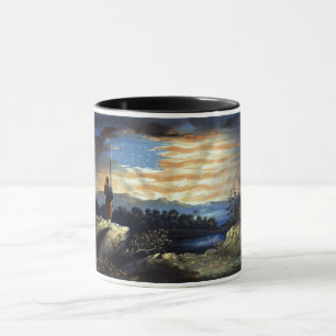 Mug Drapeau céleste américain dans le ciel, Guerre civ