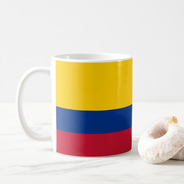 Mug drapeau colombien (Avec donut)