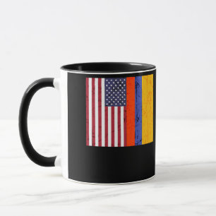 Mug Drapeau colombien américain, fierté du patrimoin