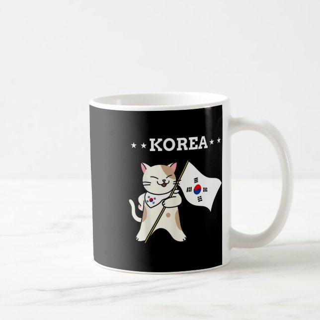 Mug Drapeau Coréen Et Chat Corée Du Sud (Droite)