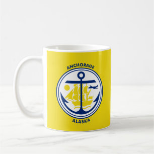 Mug Drapeau d'Anchorage, Alaska