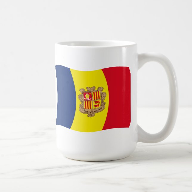 Mug Drapeau d'Andorre (Droite)