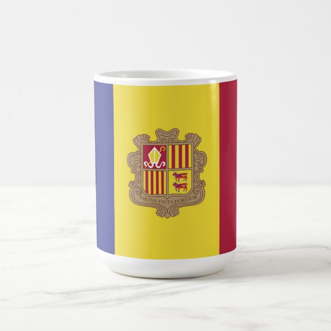 Mug drapeau d'Andorre (Centre)