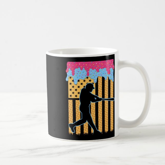 Mug Drapeau de base-ball Bat Boys Ice Cream American F (Droite)