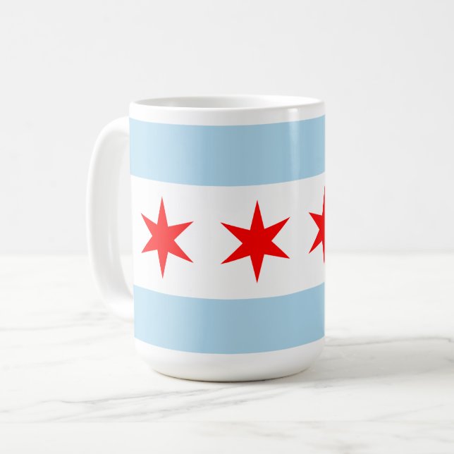Mug Drapeau de Chicago (Devant gauche)