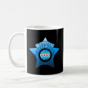 Mug Drapeau De Chicago Police Cpd Chicago Et Insigne D