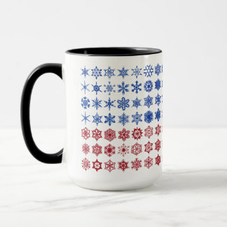 Mug Drapeau de collage de flocon de neige du 250e anni