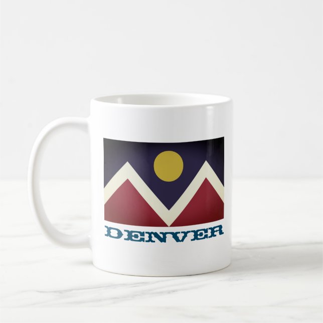 Mug Drapeau de Denver, Colorado (Gauche)