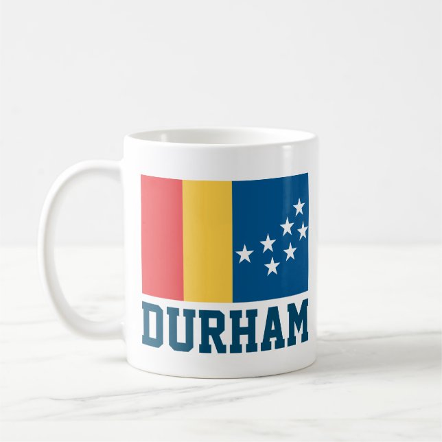Mug Drapeau de Durham, Caroline du Nord (Gauche)