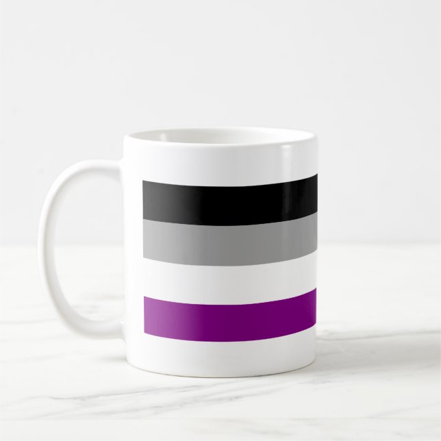 Mug Drapeau de fierté asexué (Gauche)