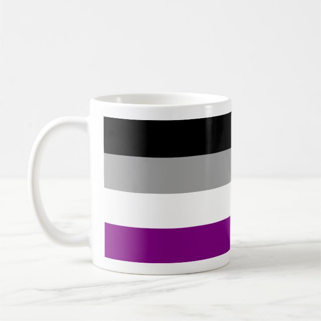 Mug Drapeau de fierté asexué (Gauche)