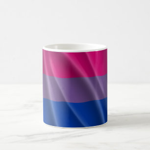 MUG DRAPEAU DE FIERTÉ BISEXUELLE À MOTIF ONDULÉ