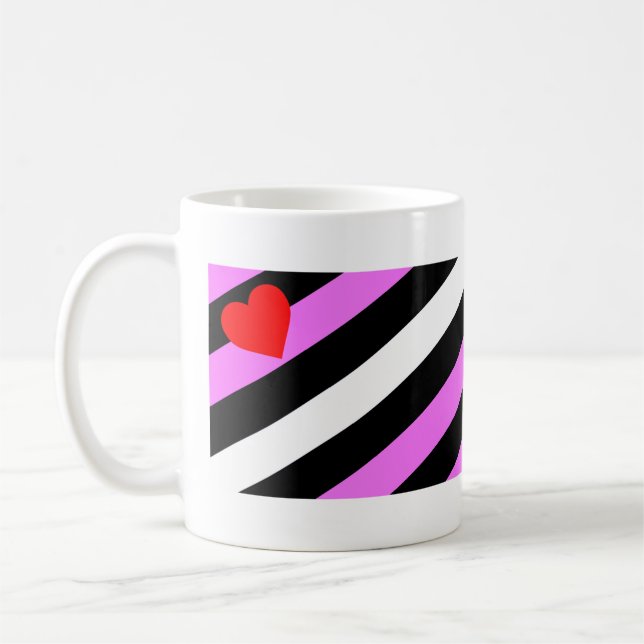 Mug Drapeau de fierté de fille de cuir (Gauche)