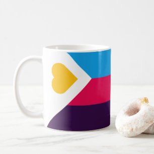Mug Drapeau de fierté de la polyamorie tricolore de Sl