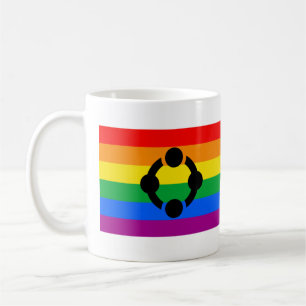 Mug Drapeau de fierté de niche arc-en-ciel
