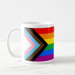 Mug Drapeau de fierté de progrès LGBTQ+