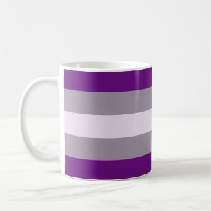 Mug Drapeau de fierté grise sexuelle