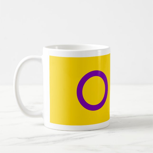 Mug Drapeau de fierté intersexe (Gauche)