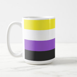 Mug Drapeau de fierté non binaire de SlipperyJoe's jau